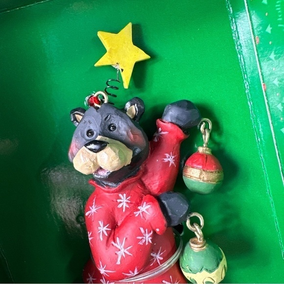 Kurt Adler bear christmas ornament - Picture 3 of 5
